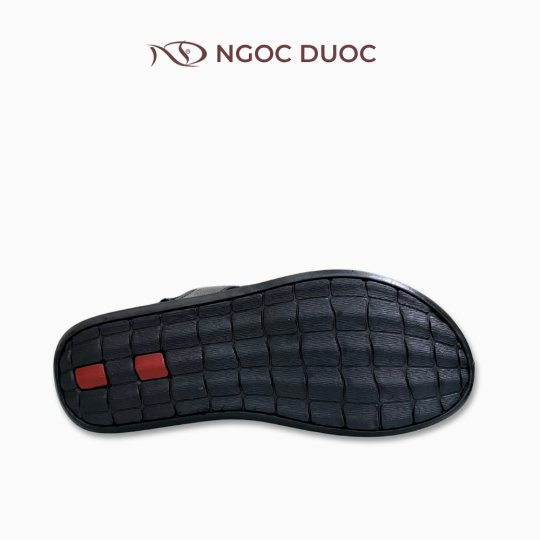SANDAL NAM DA BÒ ĐẾ BẰNG MÀU ĐEN QUAI CHÉO