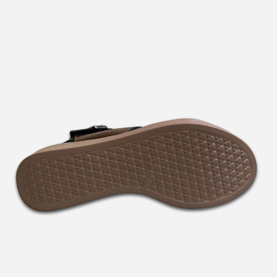 SANDAL ĐẾ XUỒNG QUAI ĐAN CHÉO MÀU NÂU