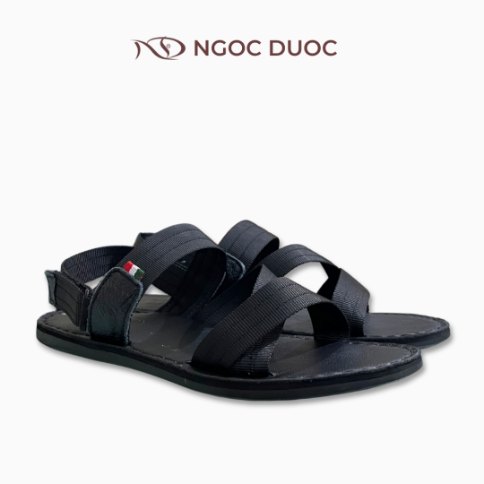 SANDAL NAM ĐẾ BẰNG VẢI BỐ QUAI ĐAN CHÉO 