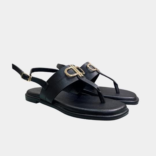 SANDAL XỎ NGÓN ĐÍNH KHOÁ KIM LOẠI