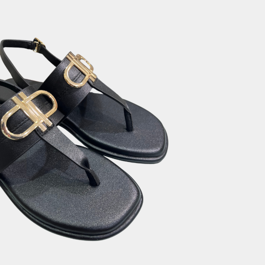 SANDAL XỎ NGÓN ĐÍNH KHOÁ KIM LOẠI