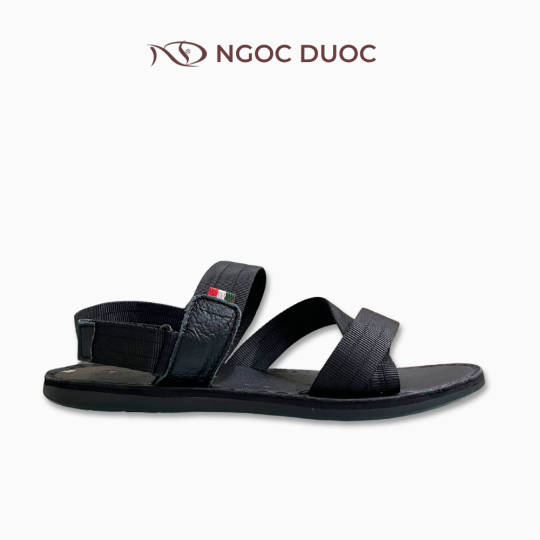 SANDAL NAM ĐẾ BẰNG VẢI BỐ QUAI ĐAN CHÉO 