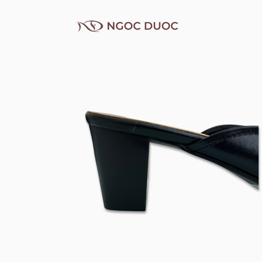 GIÀY SỤC GÓT TRỤ NGỌC ĐƯỢC MŨI NHỌN HOẠ TIẾT NÚT THẮT