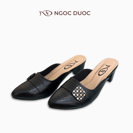GIÀY SỤC GÓT TRỤ NGỌC ĐƯỢC MŨI NHỌN ĐÍNH ĐÁ