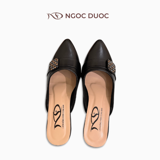 GIÀY SỤC GÓT TRỤ NGỌC ĐƯỢC MŨI NHỌN ĐÍNH ĐÁ