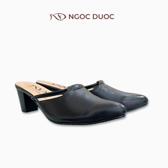 GIÀY SỤC CAO GÓT NGỌC DƯỢC MŨI NHỌN KHOÉT CỔ CHỮ V