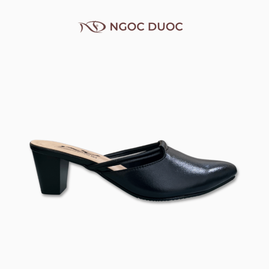 GIÀY SỤC CAO GÓT NGỌC DƯỢC MŨI NHỌN KHOÉT CỔ CHỮ V