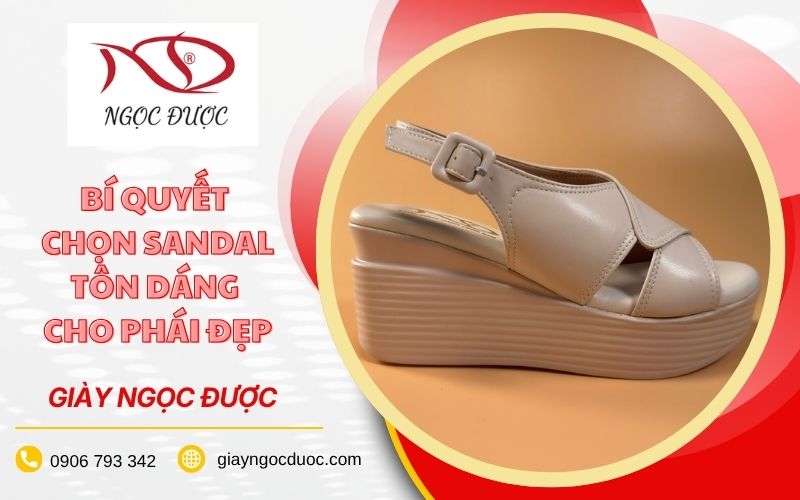 Sandal cao gót 10 phân quai ngang màu đen tại Giày Ngọc Được